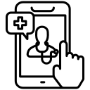 Telehealth Care Icon